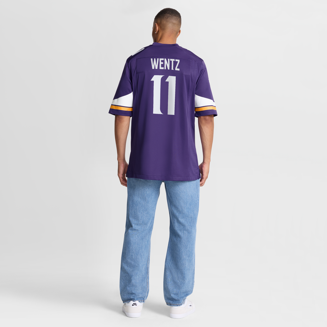Carson Wentz Minnesota Vikings Nike Team Game Jersey - Purple