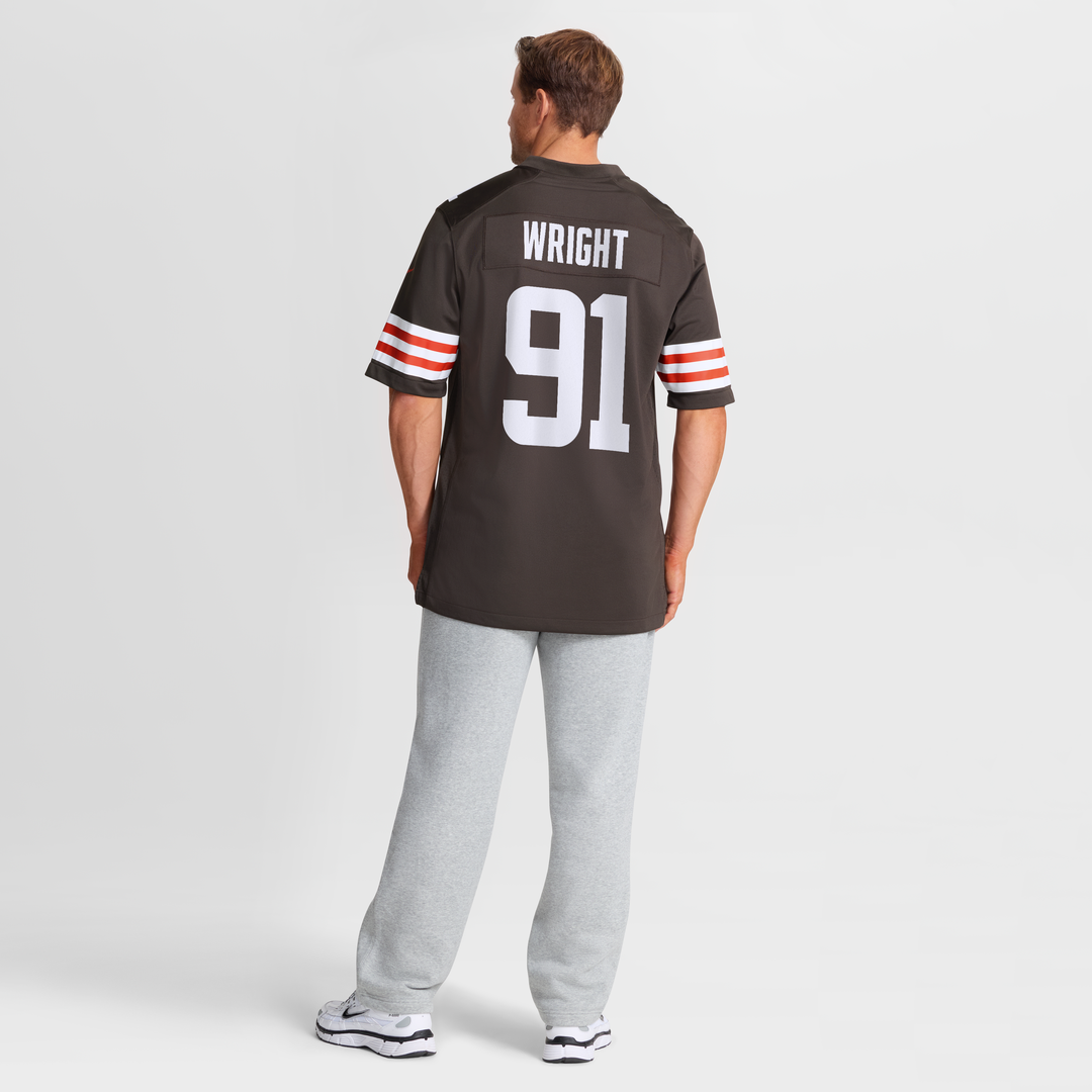 Alex Wright Cleveland Browns Nike Team Game Jersey - Brown