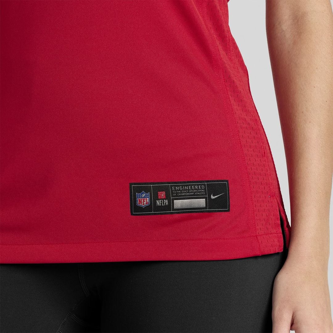 Mac Jones San Francisco 49ers Nike Women's Team Game Jersey - Scarlet