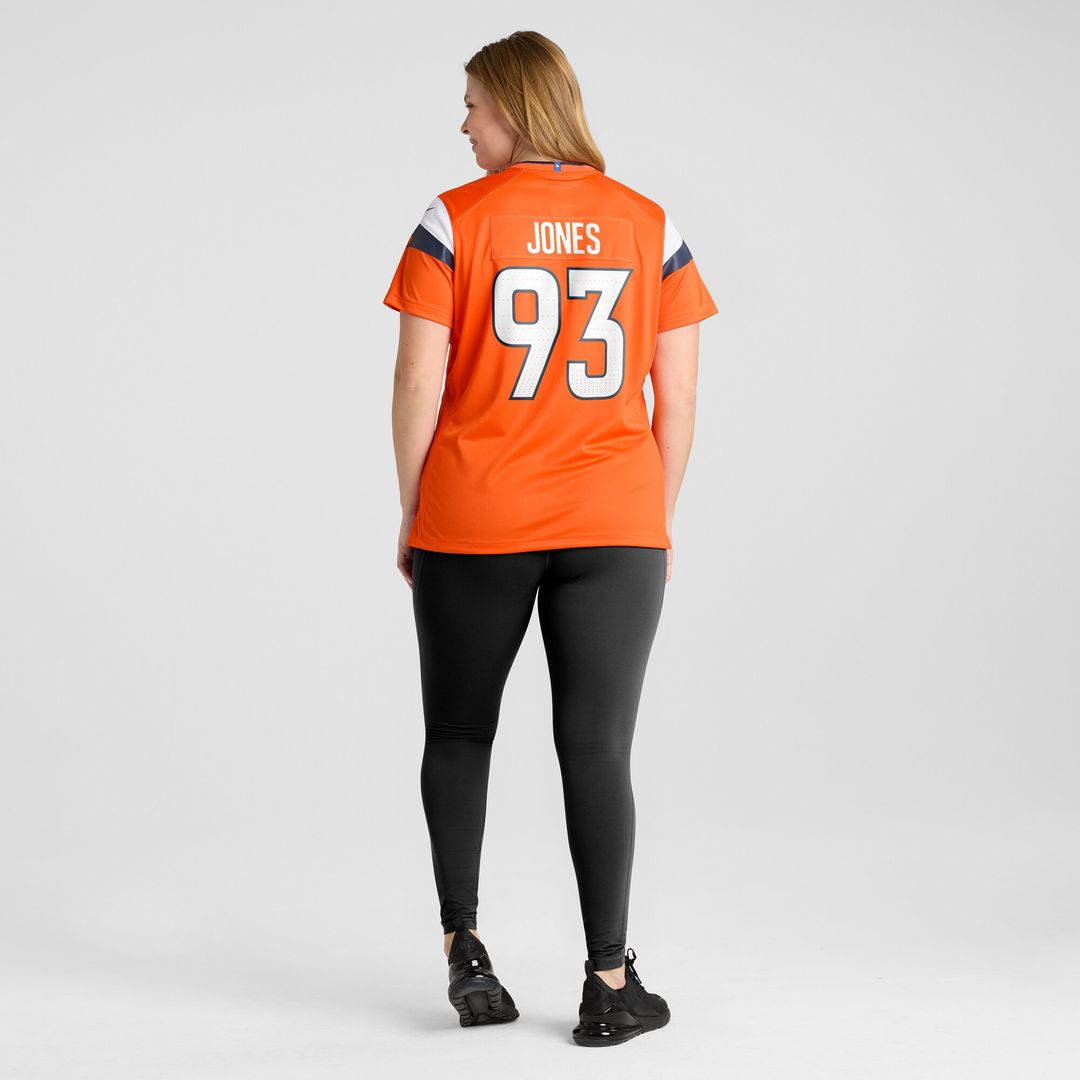 D.J. Jones Denver Broncos Nike Women's Team Game Jersey - Orange
