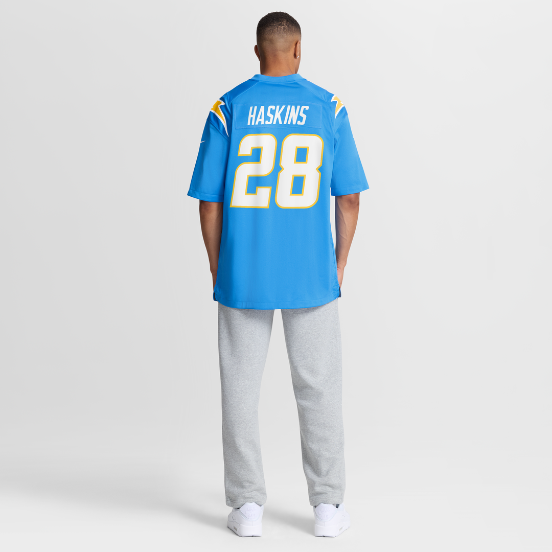 Hassan Haskins Los Angeles Chargers Nike Team Game Jersey - Powder Blue