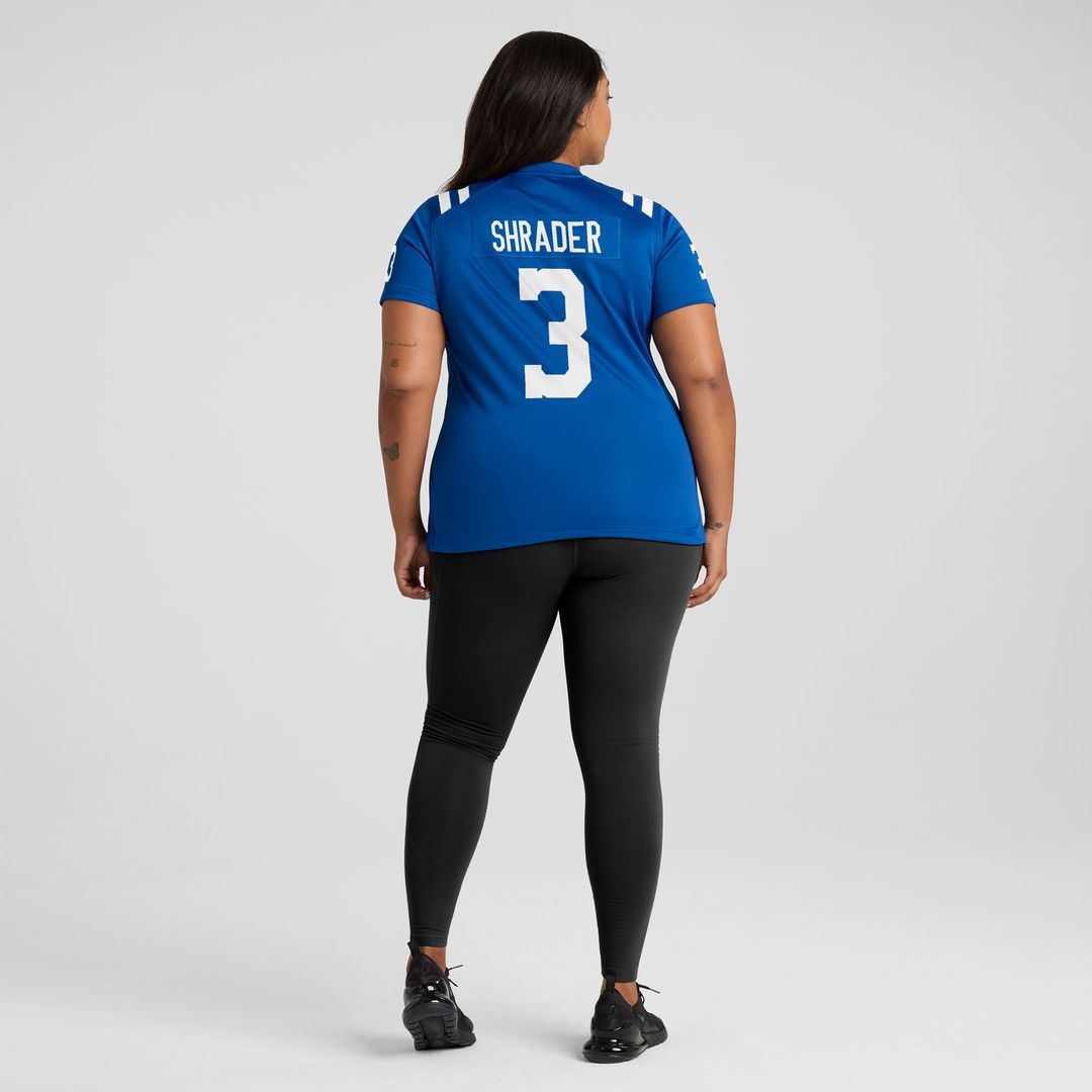 Spencer Shrader Indianapolis Colts Nike Women's Team Game Jersey - Royal
