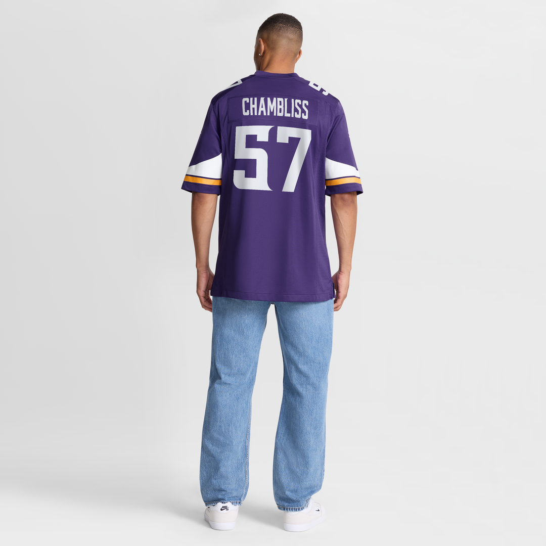 Chaz Chambliss Minnesota Vikings Nike Team Game Jersey - Purple