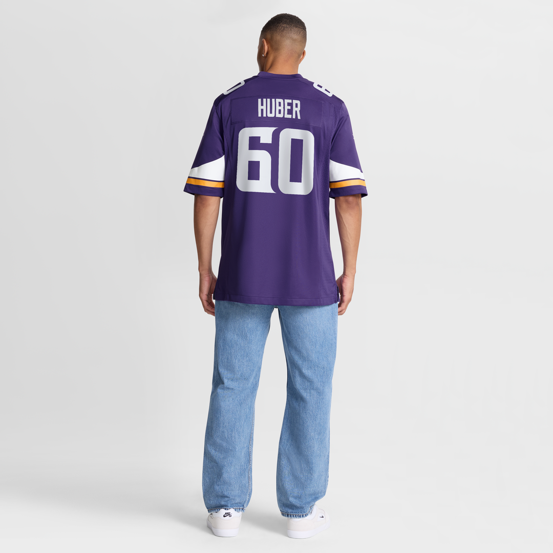 Joe Huber Minnesota Vikings Nike Team Game Jersey - Purple