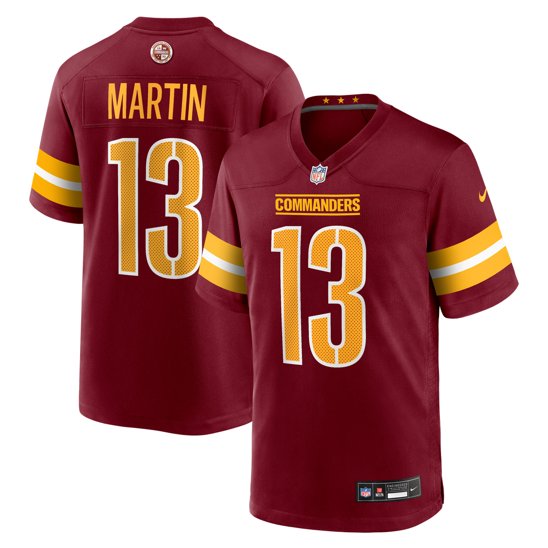 Tay Martin Washington Commanders Nike Team Game Jersey -  Burgundy