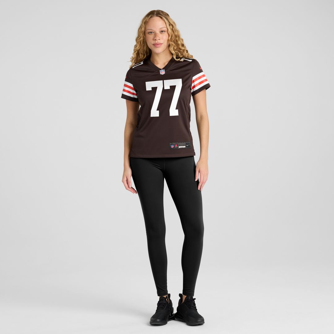 Zion Johnson Cleveland Browns Nike Women's Team Game Jersey -  Brown
