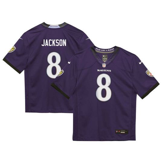 Lamar Jackson Baltimore Ravens Nike Preschool Team Game Jersey - Purple