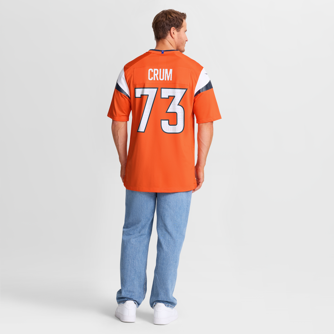 Frank Crum Denver Broncos Nike Team Game Jersey -  Orange