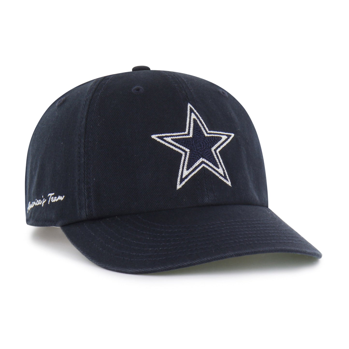 DALLAS COWBOYS CHAIN SIDE STITCH '47 CLEAN UP ROUND VISOR