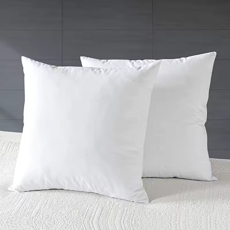 2 Decorative Pillows - 18“ x 18” Mattress Sofa Pillows - Everyday Home Pillow Inserts, Gifts for Family