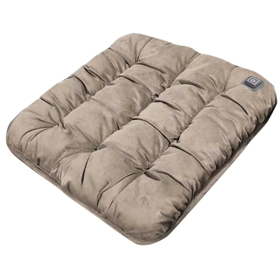 Heated Car Seat Cushion Graphene Heat Massage Chair Pad Plush Outdoor Heated Chair Cushions USB-Powered Massage Heat Seat