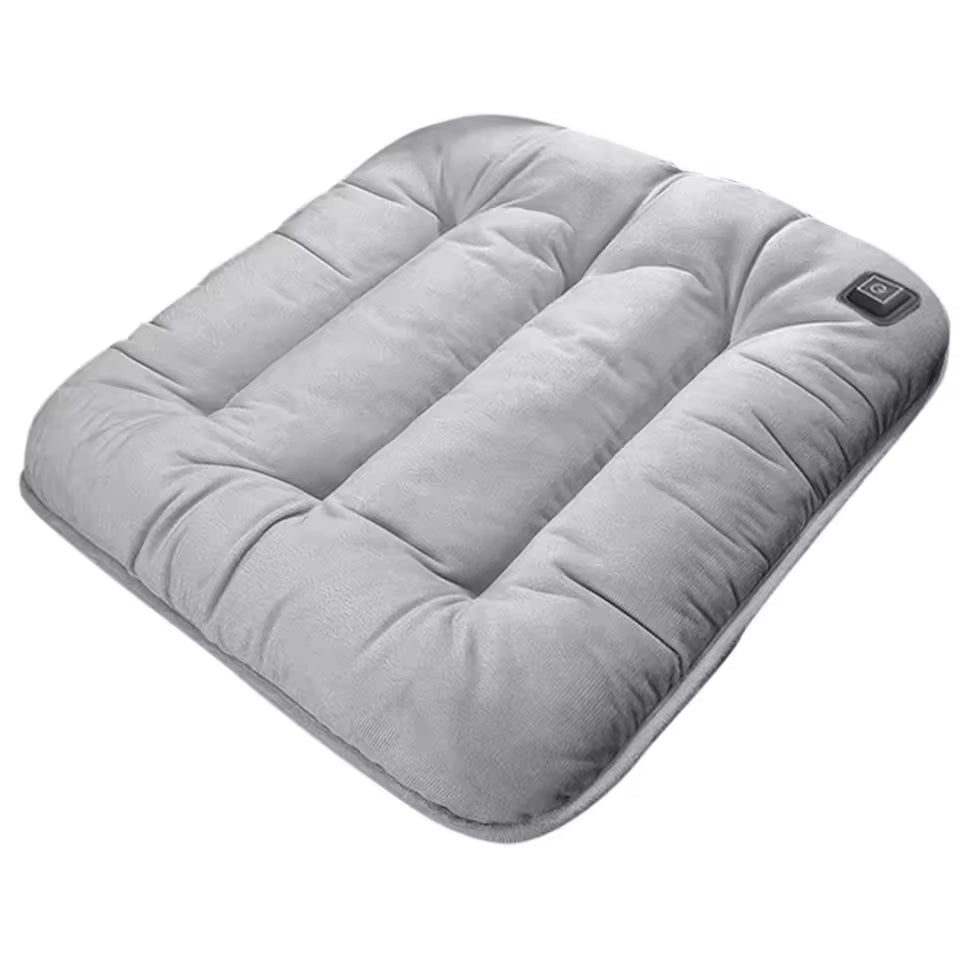 Heated Car Seat Cushion Graphene Heat Massage Chair Pad Plush Outdoor Heated Chair Cushions USB-Powered Massage Heat Seat