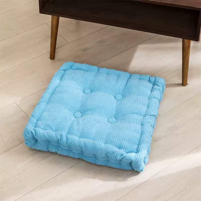 1 PC Degrees of Comfort Meditation Floor Pillow, Cushion，Square Large Pillows Seating for Adults, Tufted Thick Floor Cushion for
