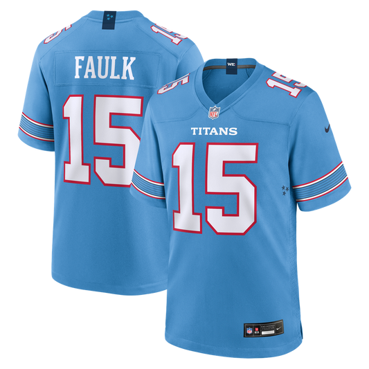Keldric Faulk Tennessee Titans Nike Team Game Jersey - Light Blue