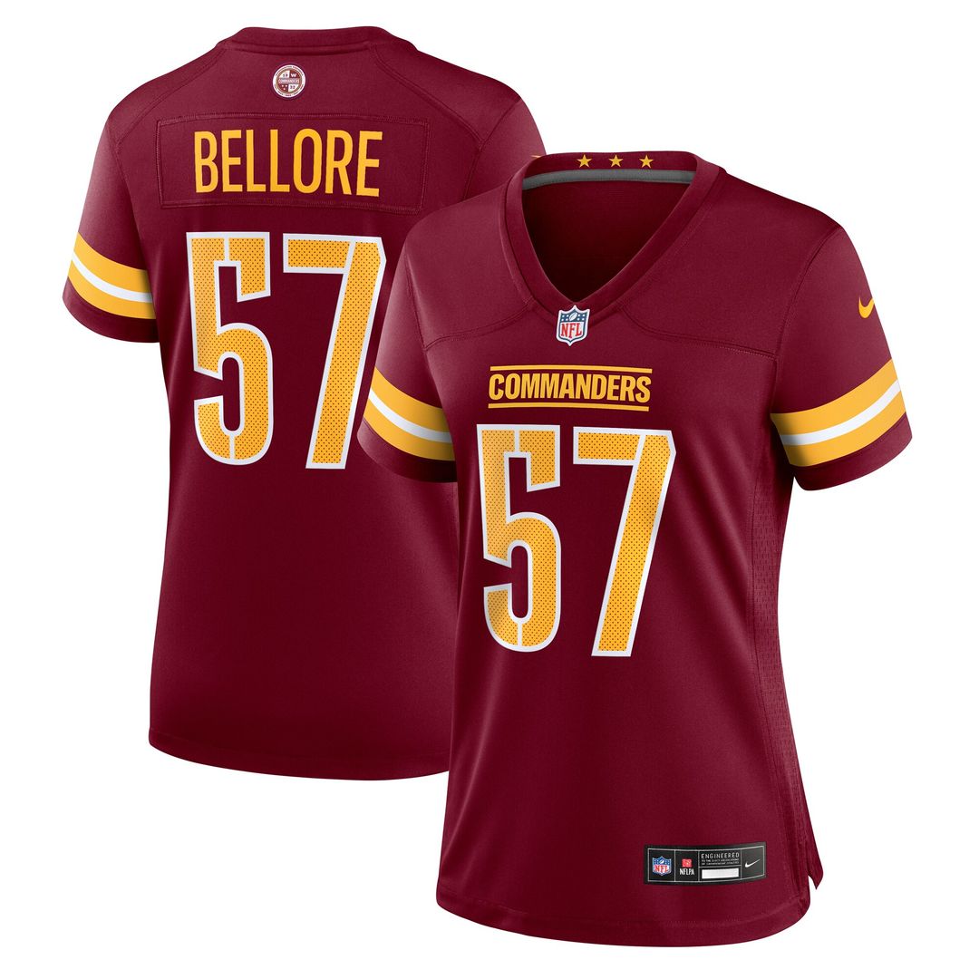 Nick Bellore Washington Commanders Nike Women's Team Game Jersey -  Burgundy