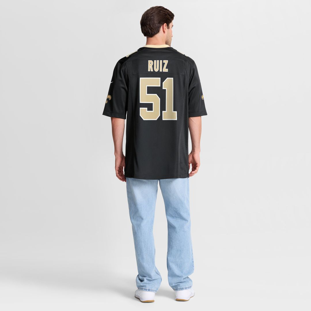 Cesar Ruiz New Orleans Saints Nike Player Game Jersey - Black