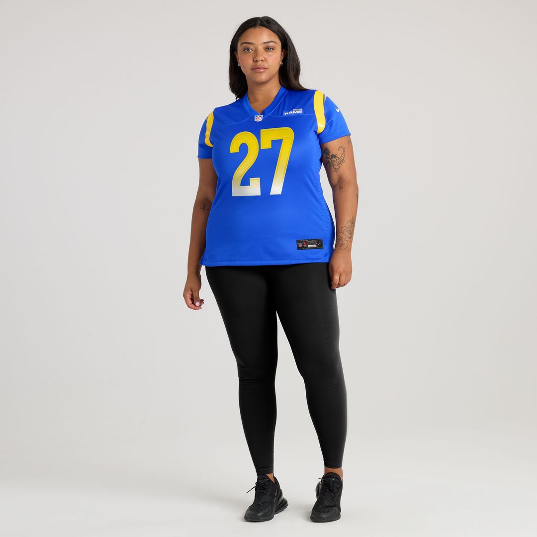Jarquez Hunter Los Angeles Rams Nike Women's Team Game Jersey -  Royal