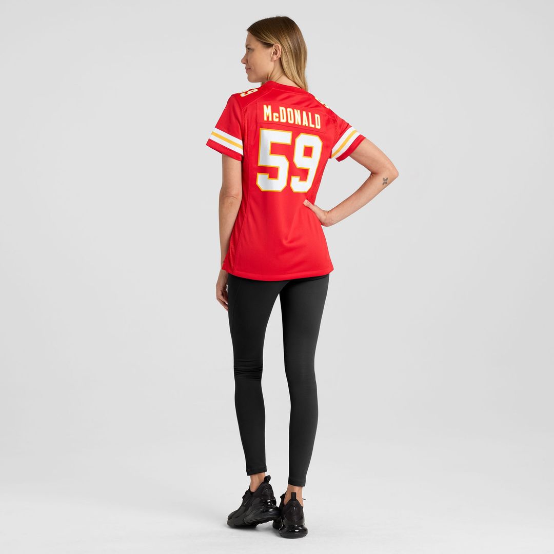 Cooper McDonald Kansas City Chiefs Nike Women's Team Game Jersey -  Red