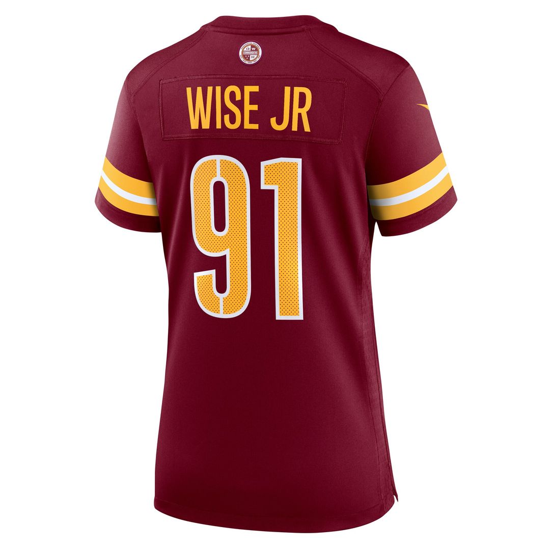 Deatrich Wise Jr. Washington Commanders Nike Women's Team Game Jersey -  Burgundy